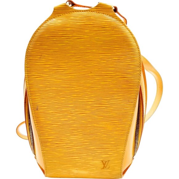 813312BF (L4) Louis Vuitton Backpack Bag Mabillon Yellow Epi Leather - Picture 1 of 9